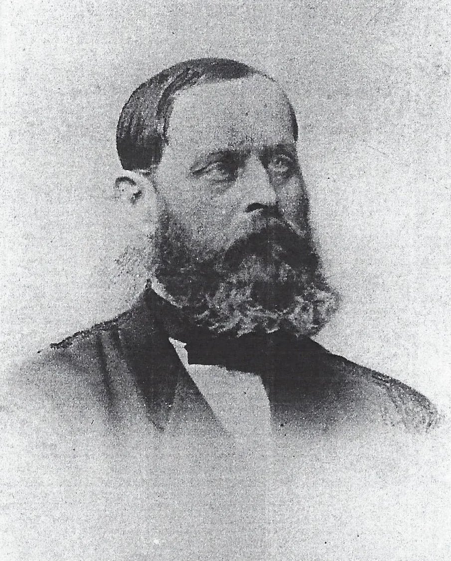 Porträt von Friedrich Bernhard von Hagke (1822–1874) – Gedenkseite
