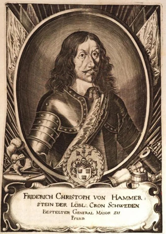 Porträt von Friedrich Christoph von Hammerstein (1608–1685) – Gedenkseite