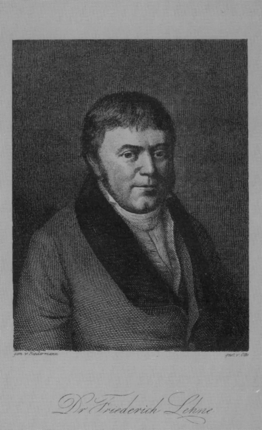 Porträt von Friedrich Lehne (1771–1836) – Gedenkseite