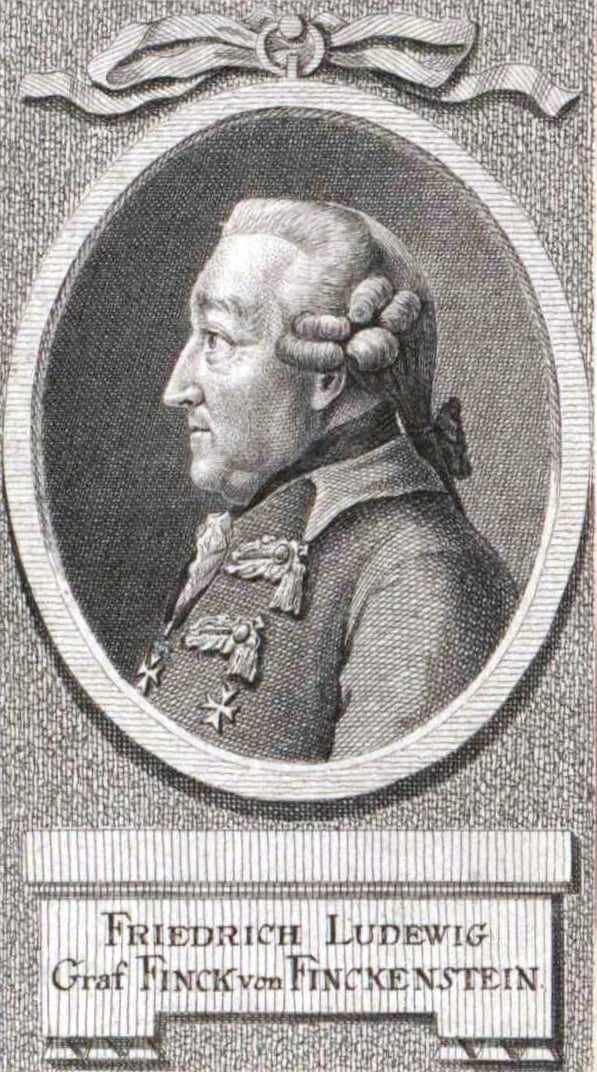 Portrait of Friedrich Ludwig Finck von Finckenstein (1709–1785) – memorial page