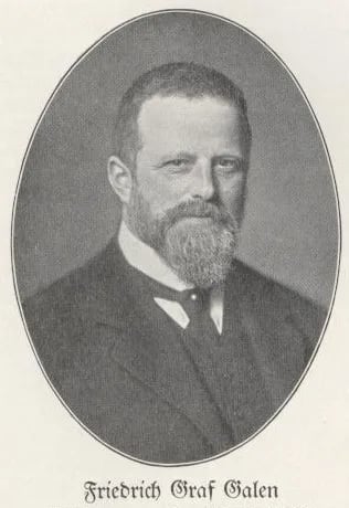 Porträt von Friedrich Mathias von Galen (1865–1918) – Gedenkseite