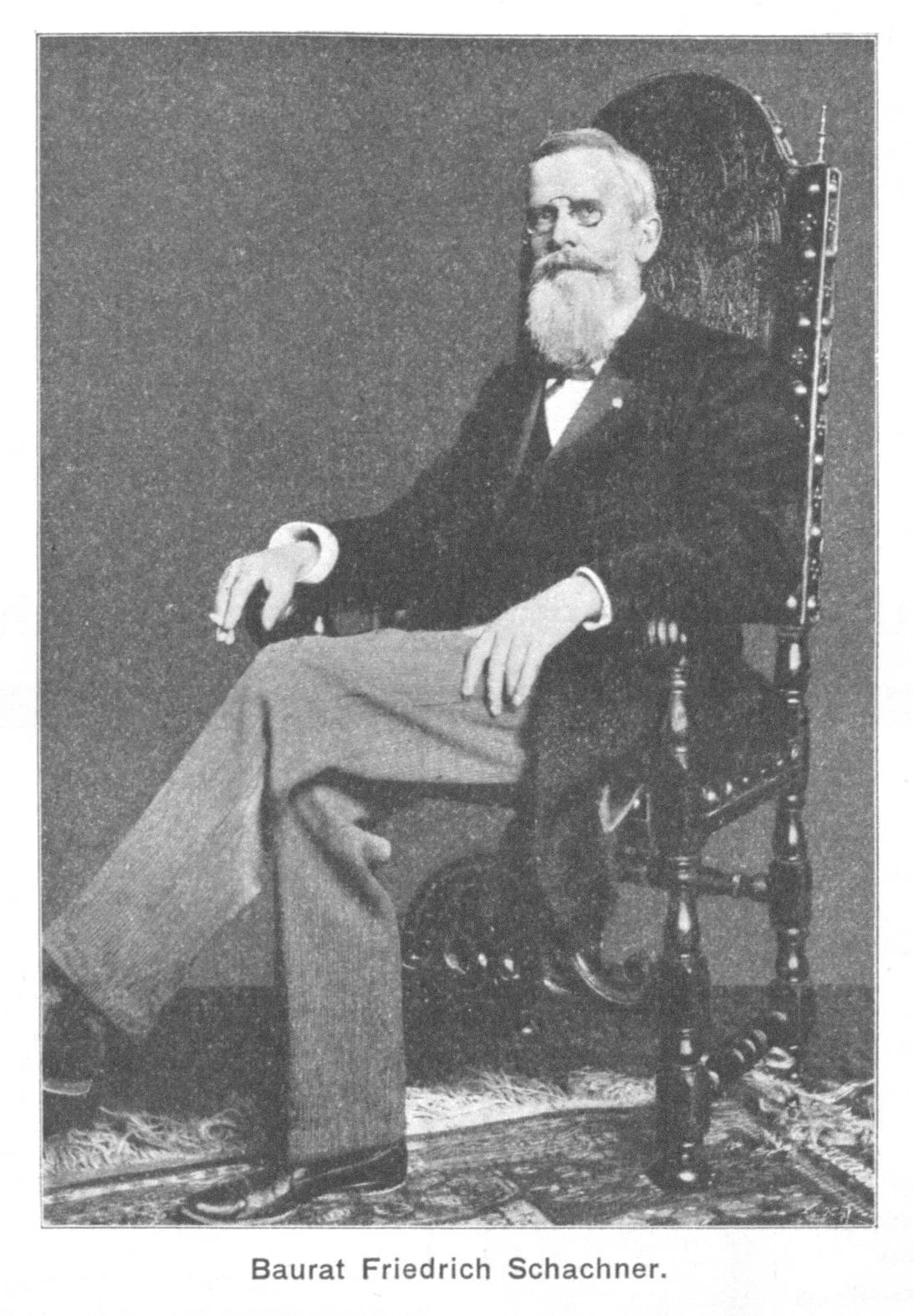 Portrait of Friedrich Schachner (1841–1907) – memorial page