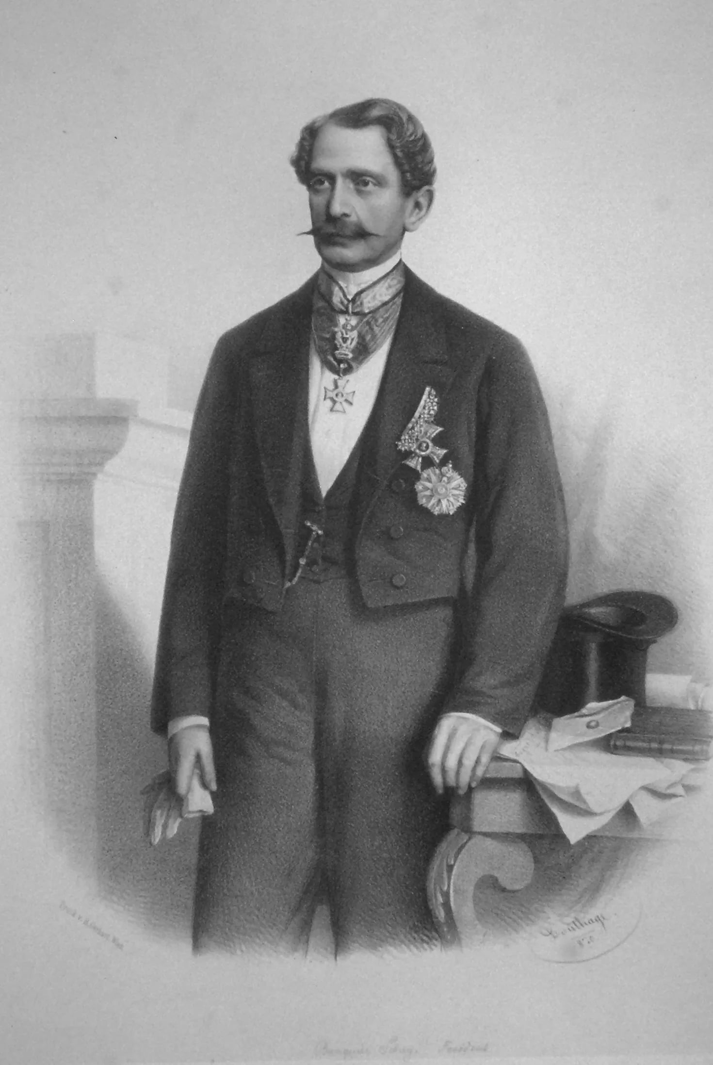 Portrait of Friedrich Schey von Koromla (1815–1881) – memorial page