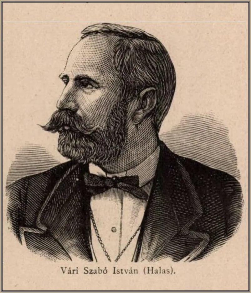 Porträt von István Vári Szabó (1827–1906) – Gedenkseite