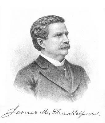 Portrait of James M. Shackelford (1827–1909) – memorial page