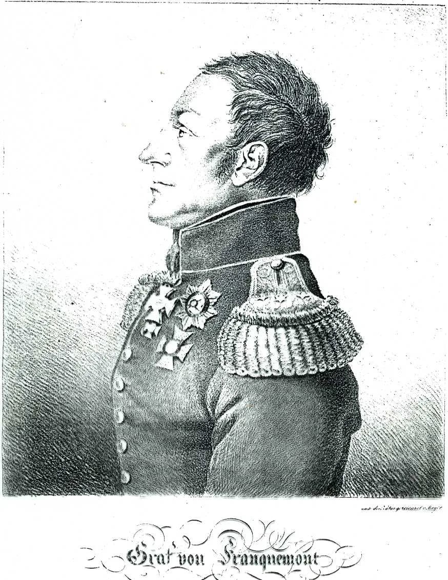 Porträt von Friedrich von Franquemont (1770–1842) – Gedenkseite