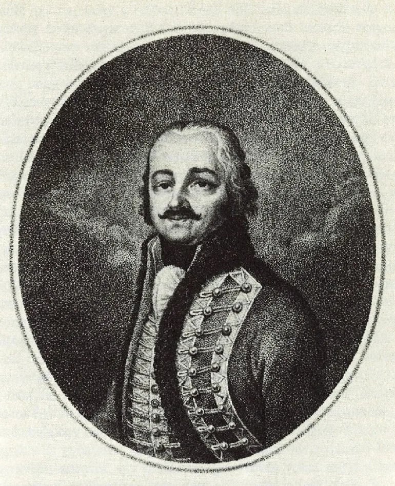 Porträt von Nikolaus Wesselényi (1750–1809) – Gedenkseite