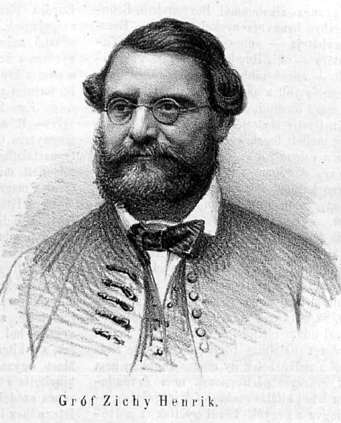 Porträt von Heinrich Zichy-Vásonykeő (1812–1892) – Gedenkseite