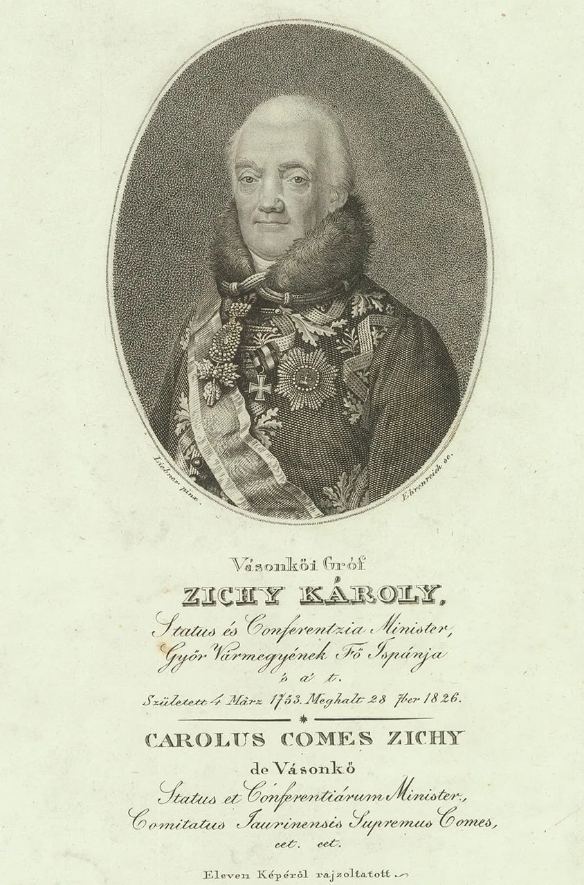 Portrait of Károly Zichy (1753–1826) – memorial page