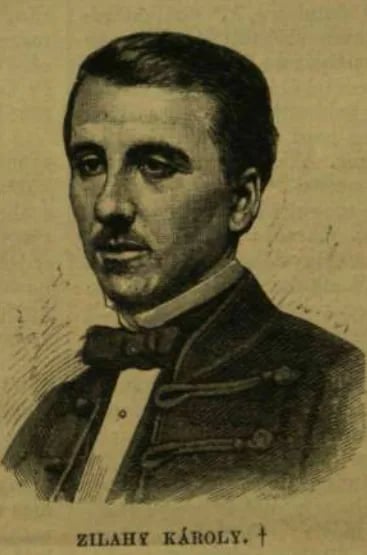 Porträt von Károly Zilahy (1838–1864) – Gedenkseite