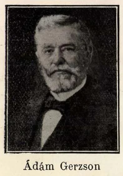 Porträt von Gerzson Ádám (1832–1906) – Gedenkseite