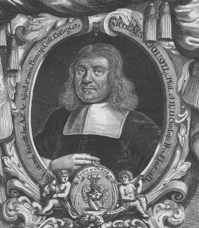 Porträt von Nicolaus Creusel (1627–1676) – Gedenkseite