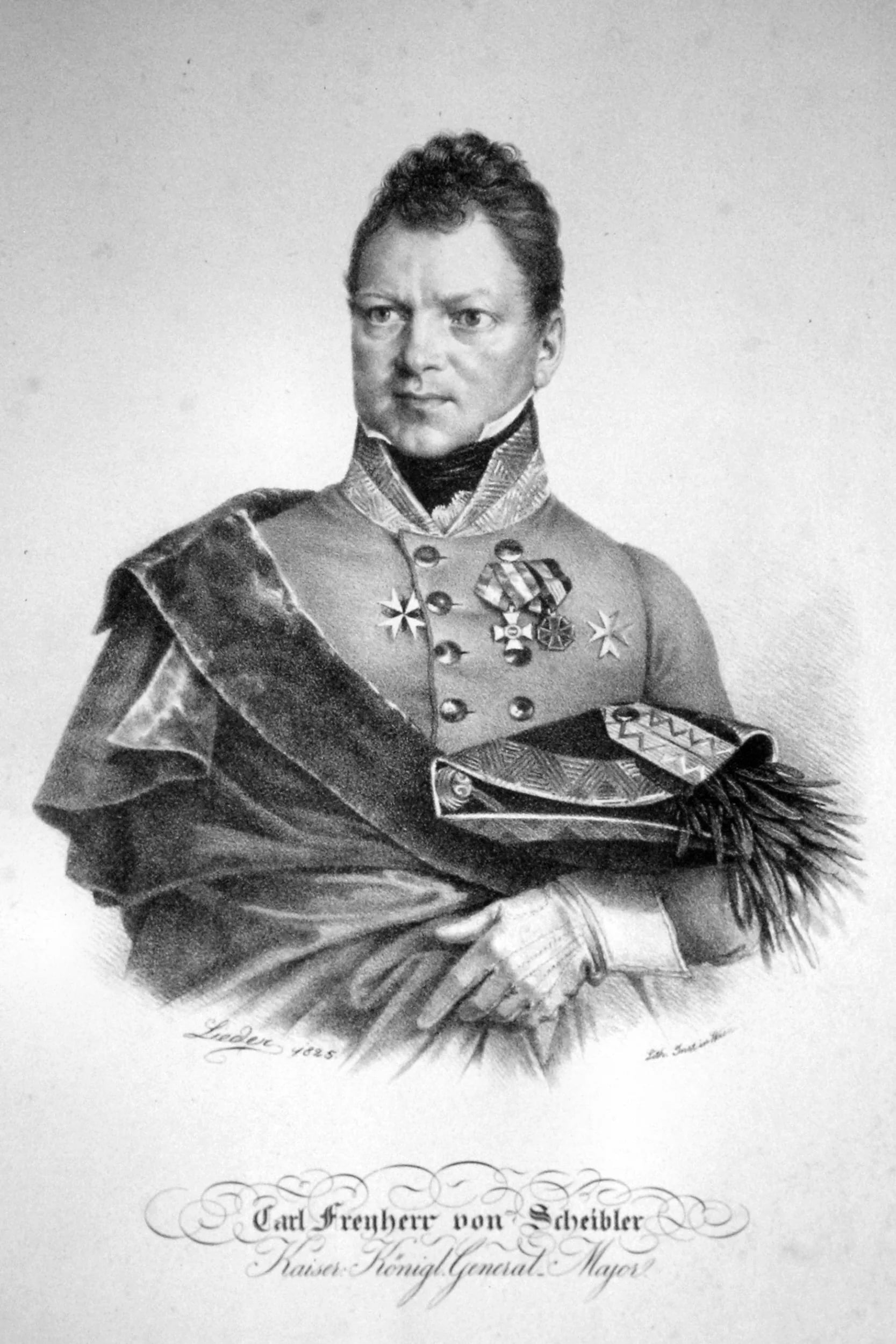 Porträt von Karl Wilhelm von Scheibler (1772–1843) – Gedenkseite