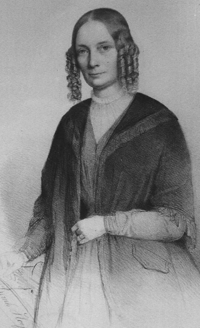 Porträt von Karoline Lombard (1803–1881) – Gedenkseite