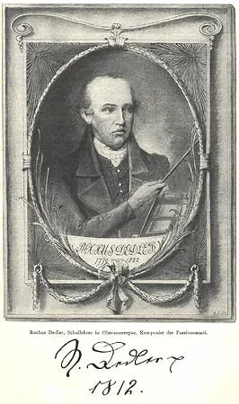 Porträt von Rochus Dedler (1779–1822) – Gedenkseite