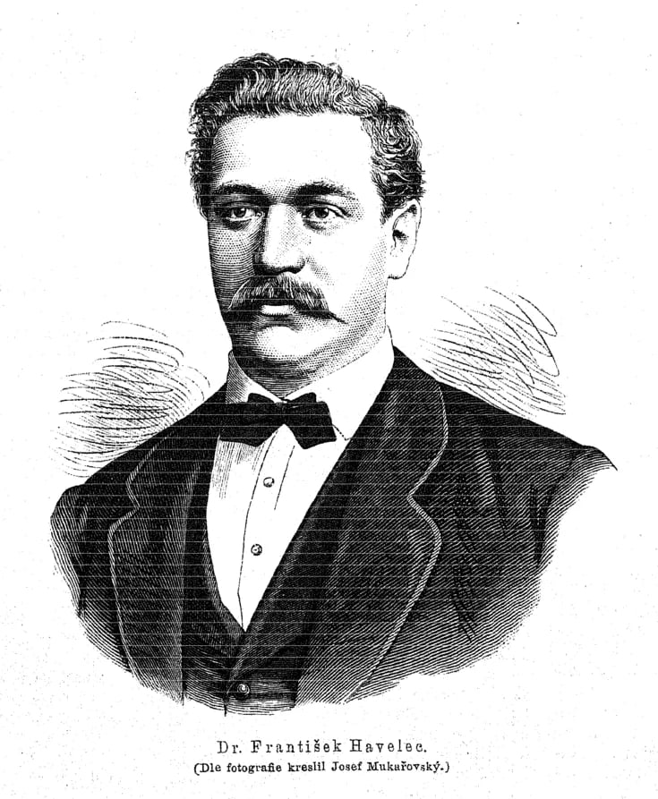 Porträt von František Havelec (1837–1879) – Gedenkseite