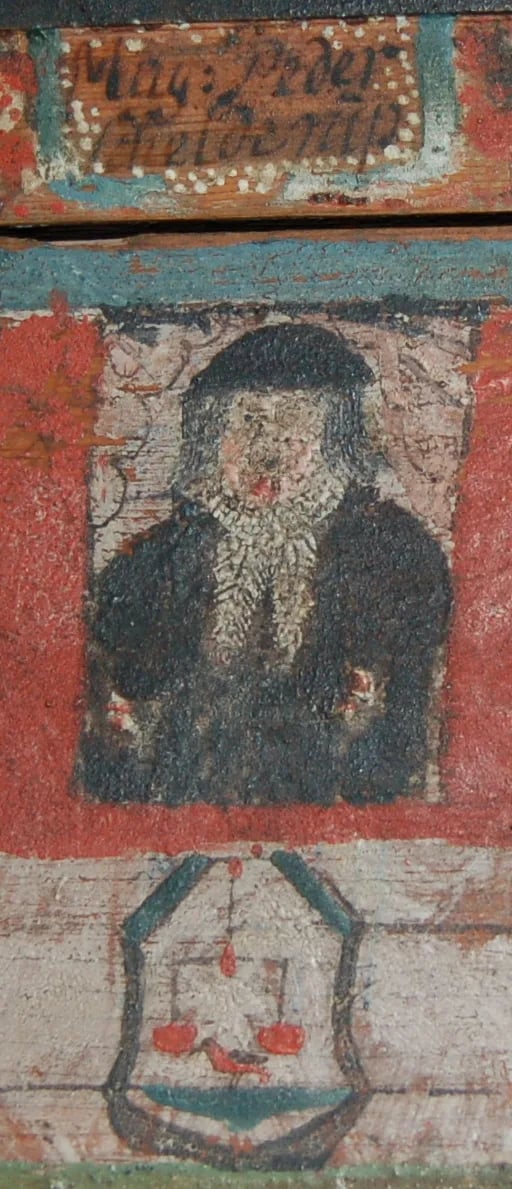 Portrait of Peder Jenssøn Schjelderup (1571–1646) – memorial page