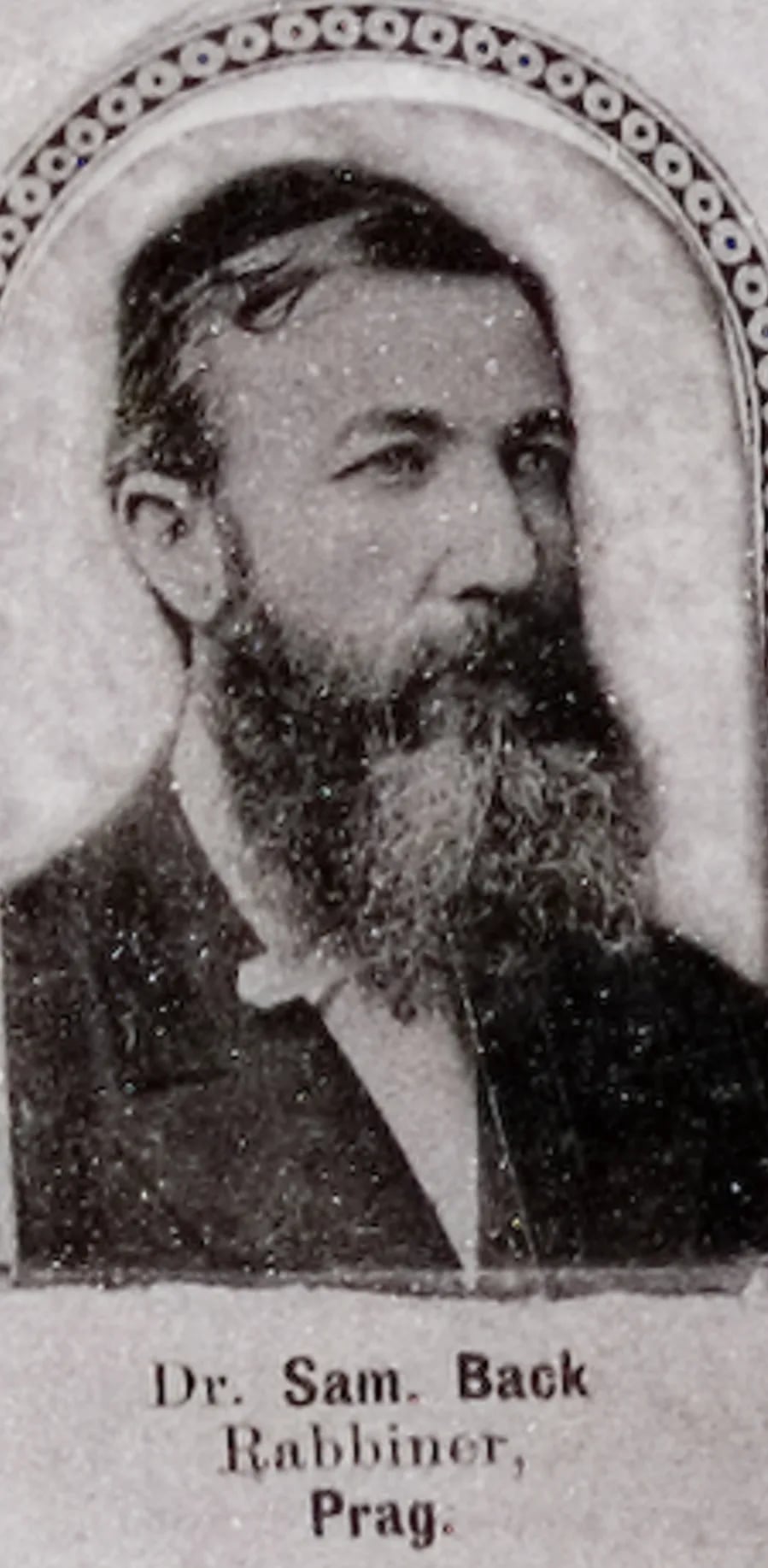 Porträt von Samuel Bäck (1841–1899) – Gedenkseite