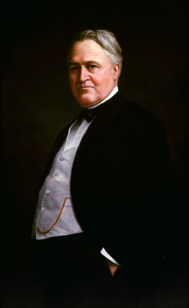 Portrait of Lee Slater Overman (1854–1930) – memorial page