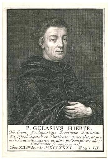 Porträt von Gelasius Hieber (1671–1731) – Gedenkseite