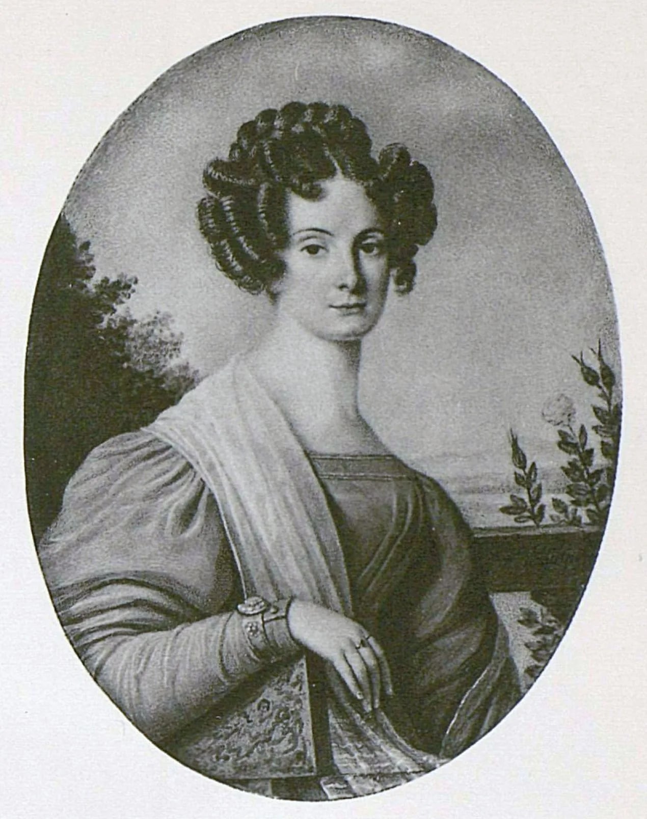 Porträt von Jekaterina Nikolajewna Rajewskaja (1797–1885) – Gedenkseite