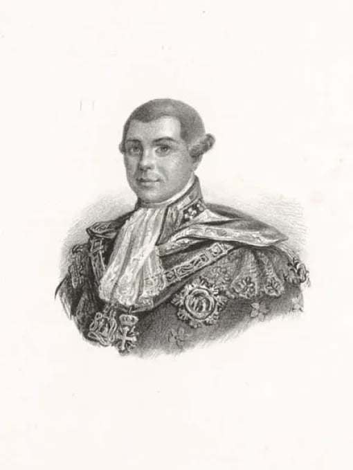 Porträt von Giacomo Pes di Villamarina (1750–1827) – Gedenkseite