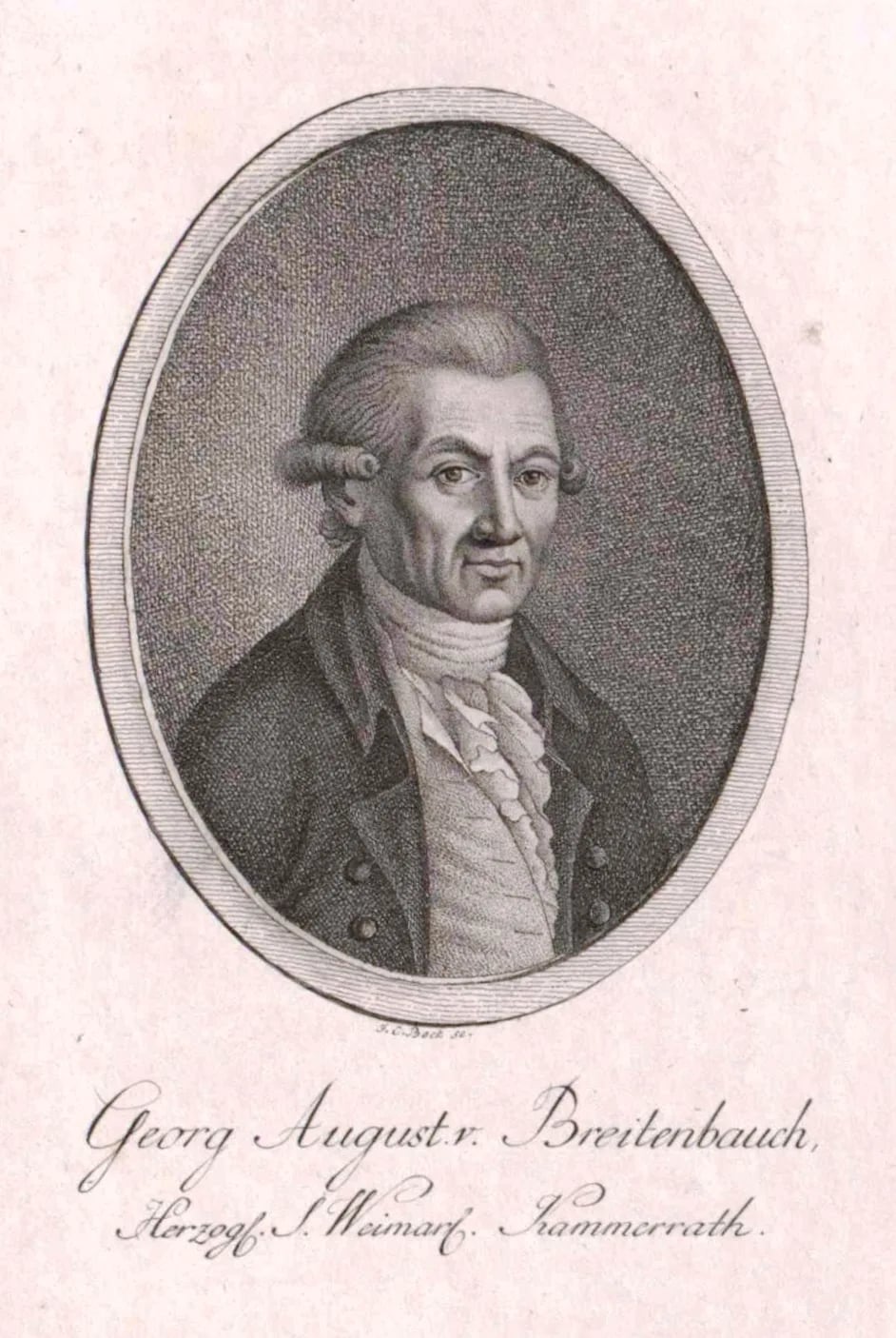 Porträt von Georg August von Breitenbauch (1731–1817) – Gedenkseite