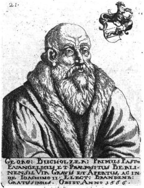 Porträt von Georg Buchholzer (1503–1566) – Gedenkseite