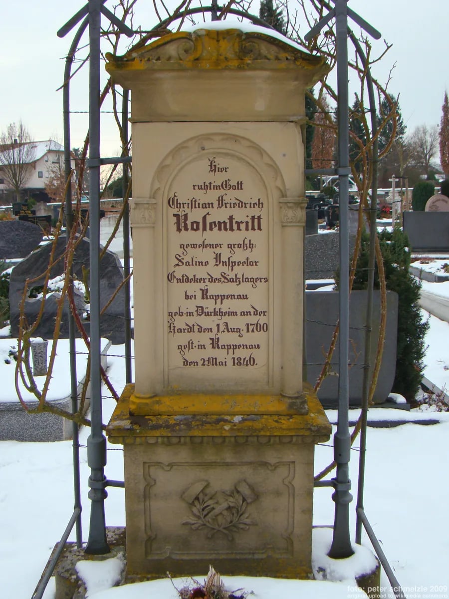 Porträt von Georg Christian Heinrich Rosentritt (1759–1846) – Gedenkseite