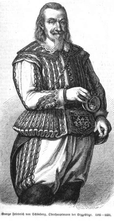 Porträt von Georg Friedrich von Schönberg (1586–1650) – Gedenkseite