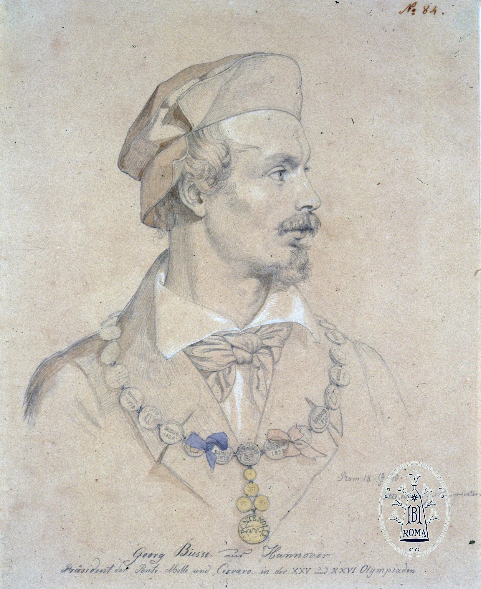 Porträt von Georg Heinrich Busse (1810–1868) – Gedenkseite
