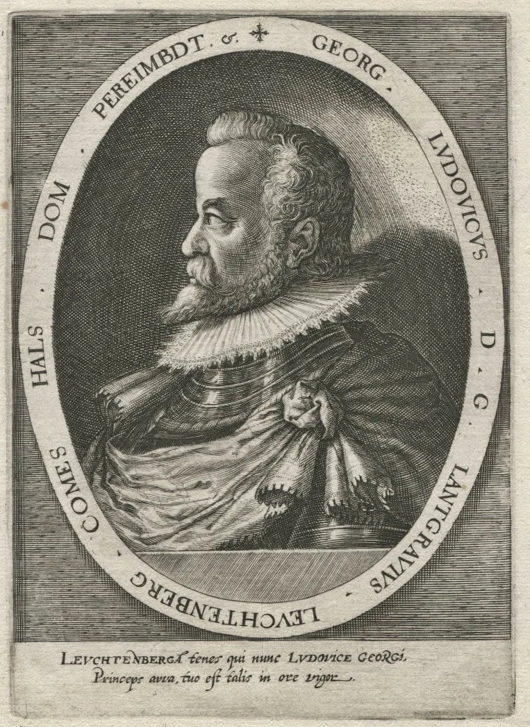 Porträt von Georg IV. Ludwig (1563–1613) – Gedenkseite