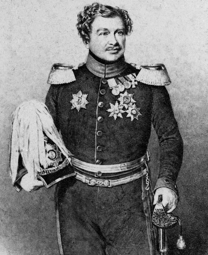 Porträt von Georg Julius Wilhelm Ludwig von der Decken (1787–1859) – Gedenkseite