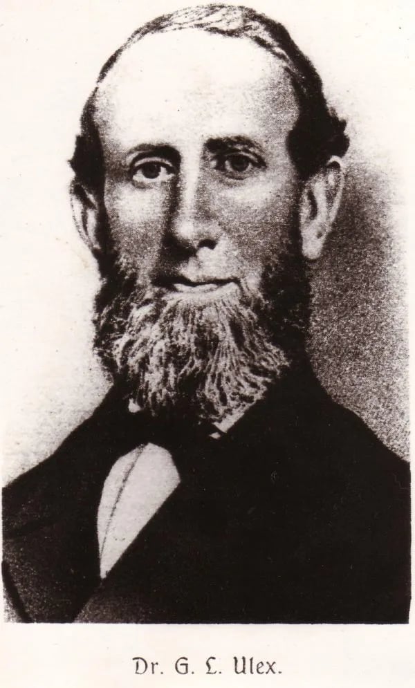 Porträt von Georg Ludwig Ulex (1811–1883) – Gedenkseite