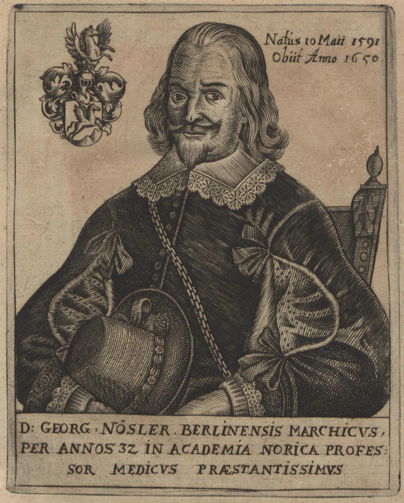 Portrait of Georg Nößler (1591–1650) – memorial page
