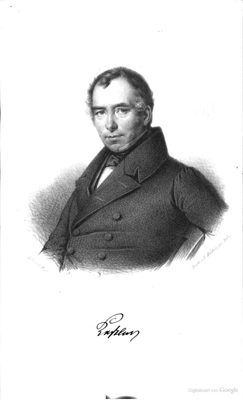 Porträt von Georg Wilhelm Keßler (1782–1846) – Gedenkseite
