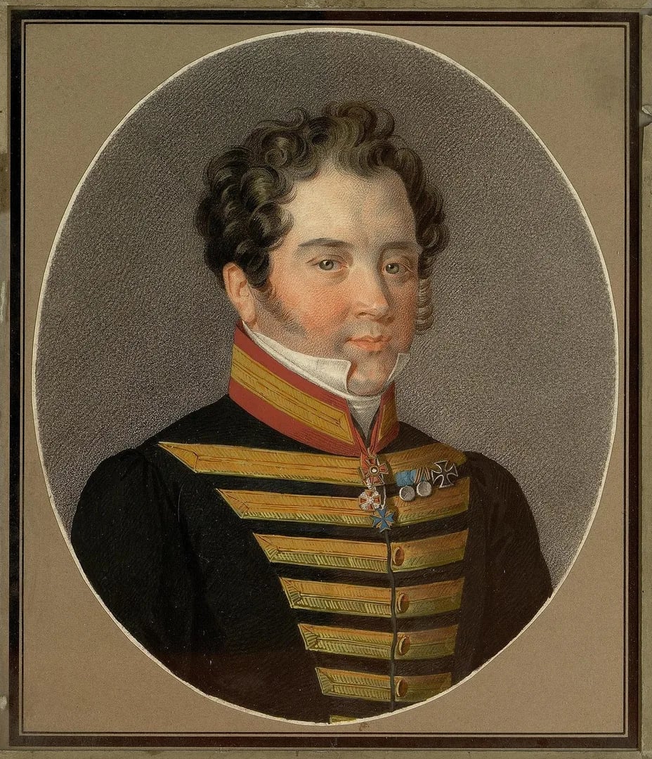 Porträt von Dmitriy Evlampievich Bašmakov (1792–1835) – Gedenkseite