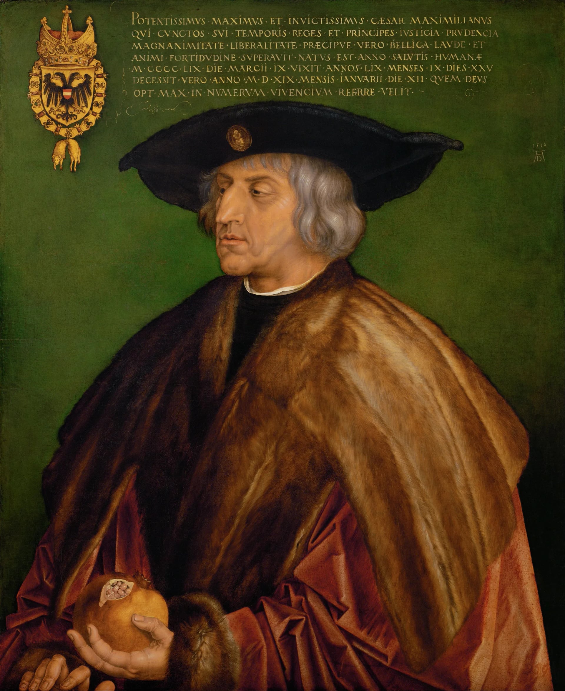 Porträt von Maximilian I. (1459–1519) – Gedenkseite