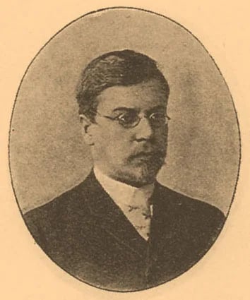 Porträt von Alexander Andrejewitsch Muraschkinzew (1857–1907) – Gedenkseite