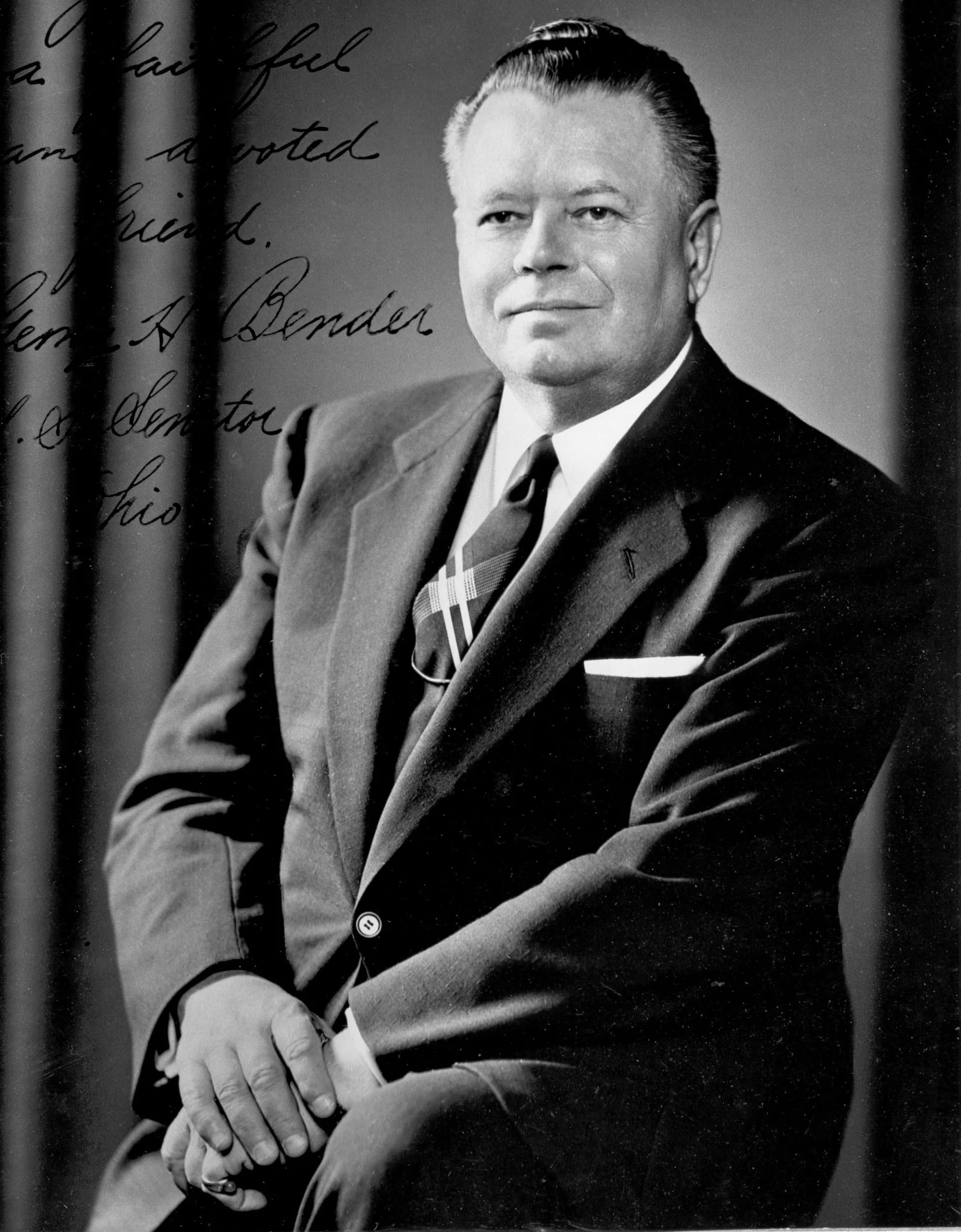 Portrait of George H. Bender (1896–1961) – memorial page