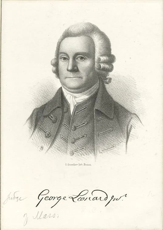 Portrait of George Leonard (1729–1819) – memorial page