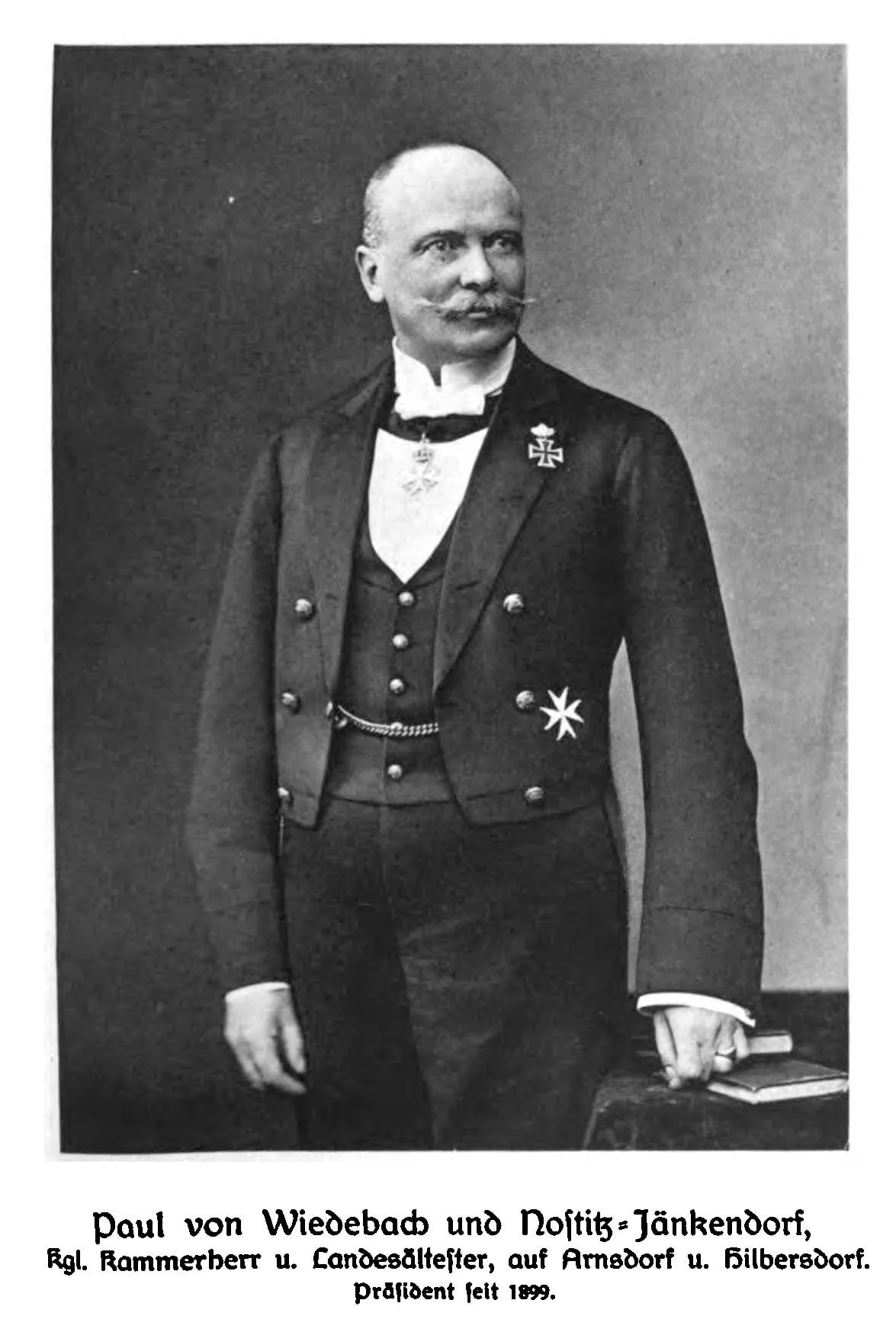 Porträt von Paul von Wiedebach und Nostitz-Jänkendorf (1848–1923) – Gedenkseite