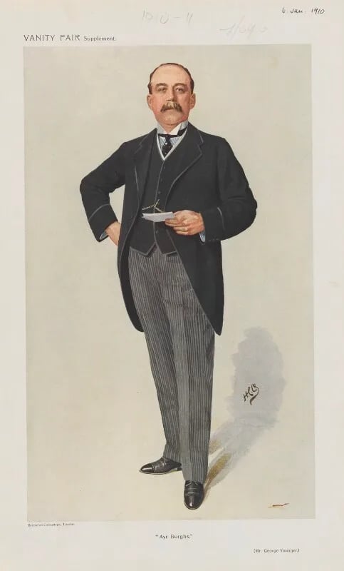 Porträt von George Younger, 1. Viscount Younger of Leckie (1851–1929) – Gedenkseite