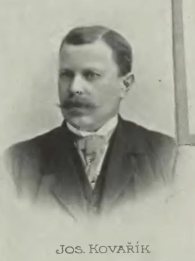 Porträt von Josef Kovařík (1855–1940) – Gedenkseite