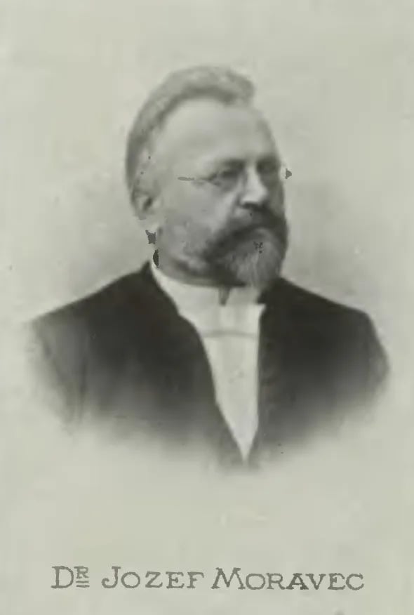 Portrait of Josef Moravec (1850–1937) – memorial page