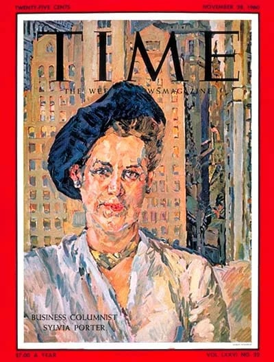 Porträt von Sylvia Porter (1913–1991) – Gedenkseite