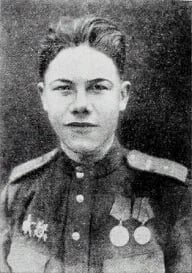 Porträt von Michail Alexandrowitsch Kusmin (1922–1944) – Gedenkseite