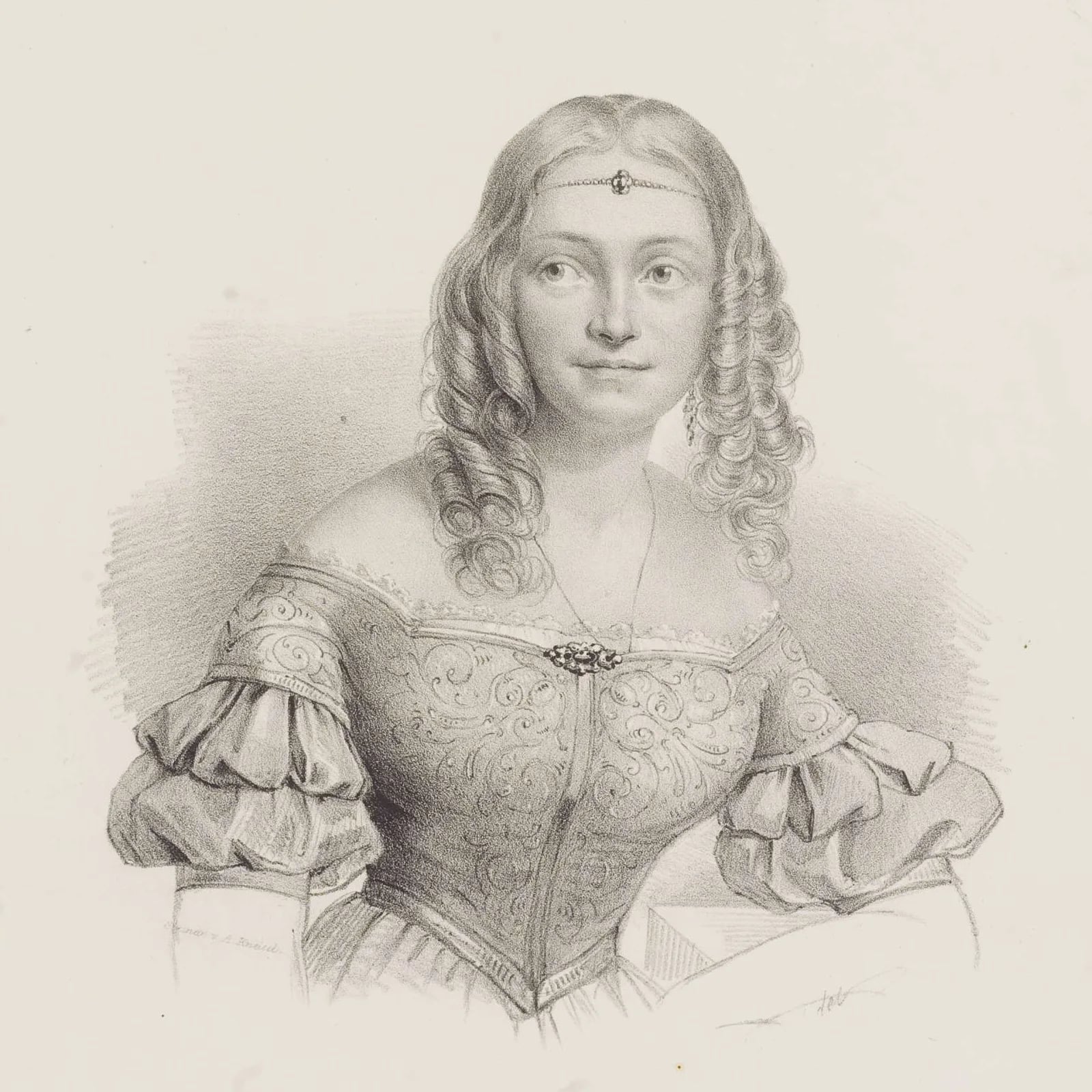 Porträt von Auguste von Faßmann (1808–1872) – Gedenkseite