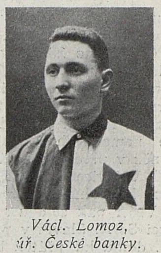 Porträt von Václav Lomoz (1886–1930) – Gedenkseite