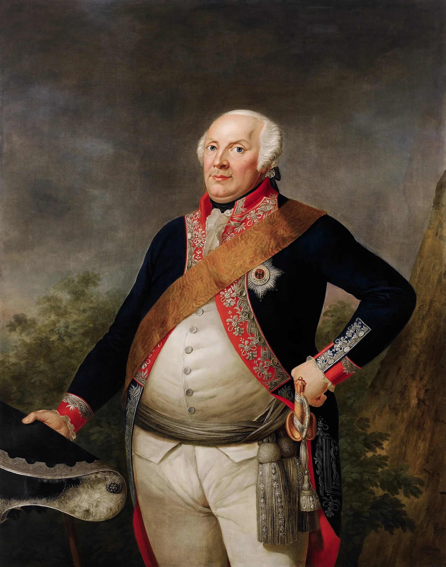 Porträt von Friedrich Wilhelm II. (1744–1797) – Gedenkseite
